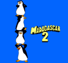 Dibujo Madagascar 2 Pingüinos pintado por chavo 