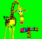 Dibujo Madagascar 2 Melman pintado por Daniel9