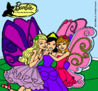 Dibujo Barbie y sus amigas en hadas pintado por lourdes06