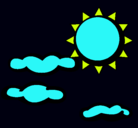 Dibujo Sol y nubes 2 pintado por lunky