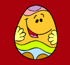 Dibujo Huevo de pascua feliz pintado por rosser