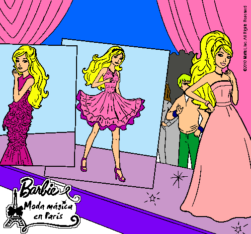 Barbie, desfilando por la pasarela