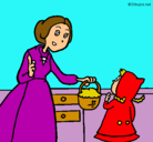 Dibujo Caperucita roja 2 pintado por prinsses