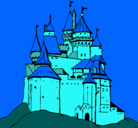 Dibujo Castillo medieval pintado por manola