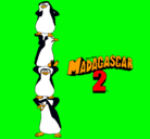 Dibujo Madagascar 2 Pingüinos pintado por javivio