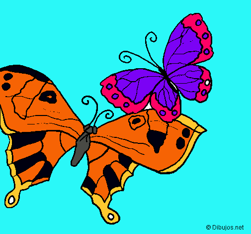 Dibujo Mariposas pintado por vick