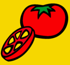 Dibujo Tomate pintado por fabiana2007