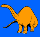 Dibujo Braquiosaurio II pintado por yabier