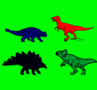 Dibujo Dinosaurios de tierra pintado por yale