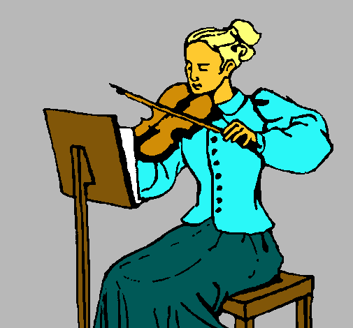 Dama violinista