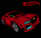 Dibujo Hot Wheels 5 pintado por chido