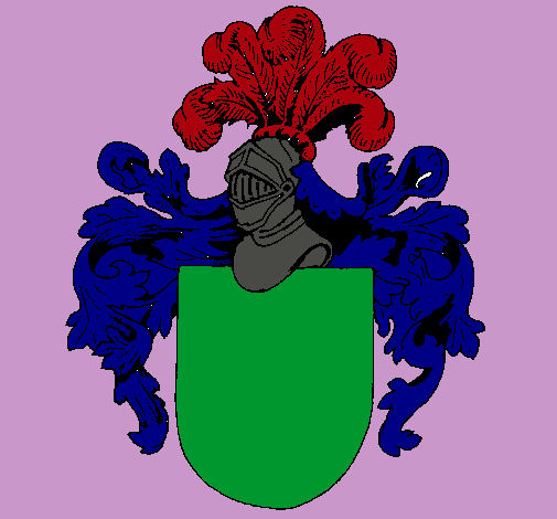 Escudo de armas y casco