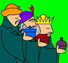 Dibujo Los Reyes Magos 3 pintado por adrian22