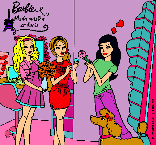 Barbie de compras con sus amigas