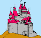 Dibujo Castillo medieval pintado por vabu