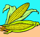 Dibujo Mazorca de maíz pintado por luisita