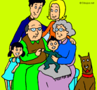 Dibujo Familia pintado por CASA
