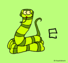 Dibujo Serpiente pintado por juliapelut