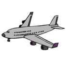 Dibujo Avión de pasajeros pintado por yefer