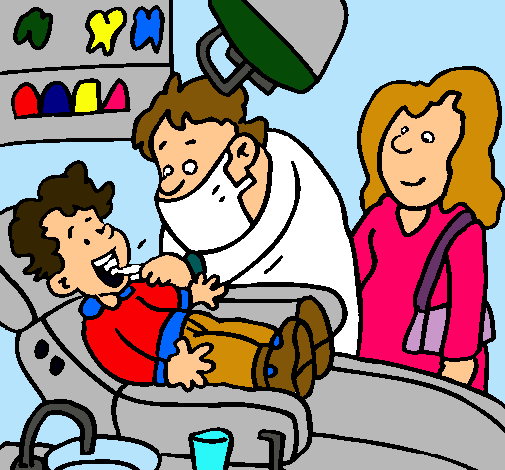 Niño en el dentista