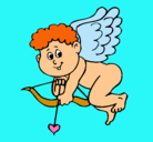 Dibujo Cupido pintado por andreitas