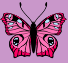 Dibujo Mariposa  pintado por dali