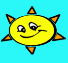 Dibujo Sol sonriente pintado por GRAFIX
