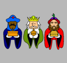 Dibujo Los Reyes Magos 4 pintado por polk