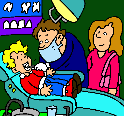 Niño en el dentista