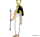 Dibujo Hathor pintado por martinaj