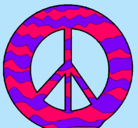 Dibujo Símbolo de la paz pintado por avatar