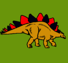 Dibujo Stegosaurus pintado por johanpepe