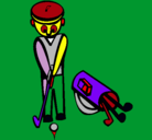 Dibujo Jugador de golf II pintado por GASPAR