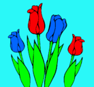 Dibujo Tulipanes pintado por marlen