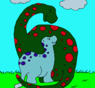Dibujo Dinosaurios pintado por darwing