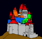 Dibujo Castillo medieval pintado por exai