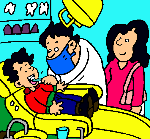 Niño en el dentista