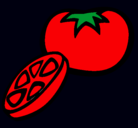 Dibujo Tomate pintado por kathie