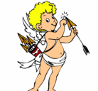 Dibujo Cupido pintado por AMORCITO