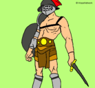 Dibujo Gladiador pintado por davidei