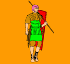 Dibujo Soldado romano pintado por denis12