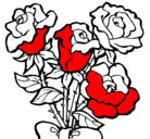 Dibujo Ramo de rosas pintado por JGD1968