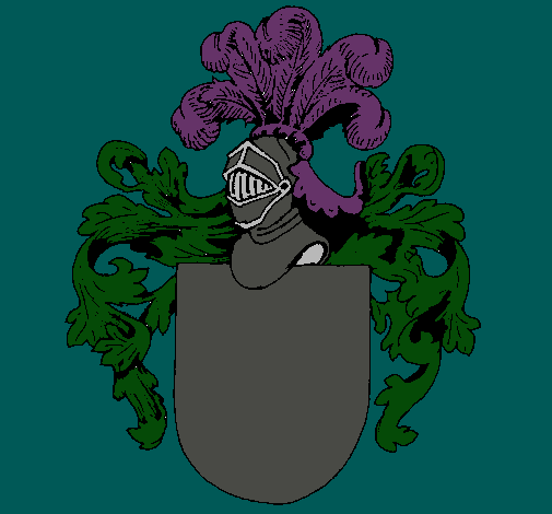 Escudo de armas y casco