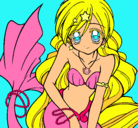 Dibujo Sirena pintado por mery_chicl