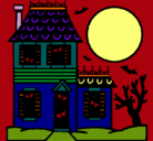 Dibujo Casa del terror pintado por camisei