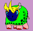 Dibujo Rinoceronte pintado por TERO