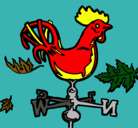 Dibujo Veletas y gallo pintado por miniguip-99