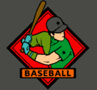 Dibujo Logo de béisbol pintado por hutfe
