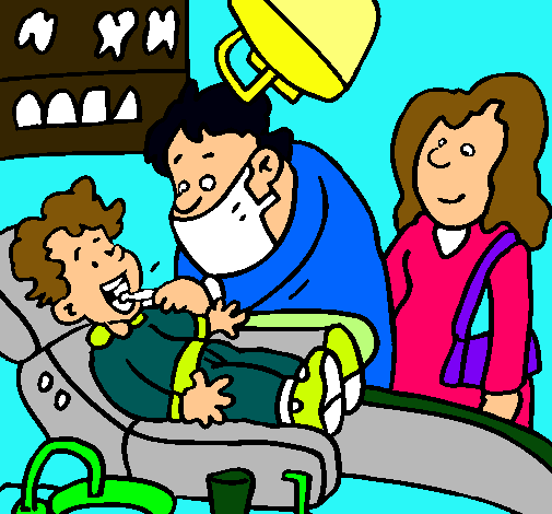 Niño en el dentista