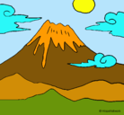 Dibujo Monte Fuji pintado por patrik